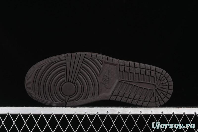 Nike Travis Scott x Air Jordan 1 Low OG AJ1 Collaboration Reverse Swoosh Sneakers - DM7866-202