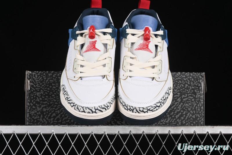 Nike Jordan Spizike Low AJ Hybrid Elements White Blue Culture Casual Sneakers - HM3712-164