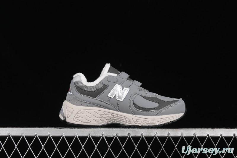 New Balance 2002R Series Kids' Hook & Loop Warm Lined Shoes - PV2002RG