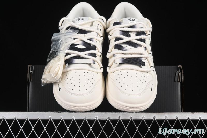 Nike SB Dunk Low Stussy Anniversary Custom Low-Top Casual Skate Shoes - SJ2068-297