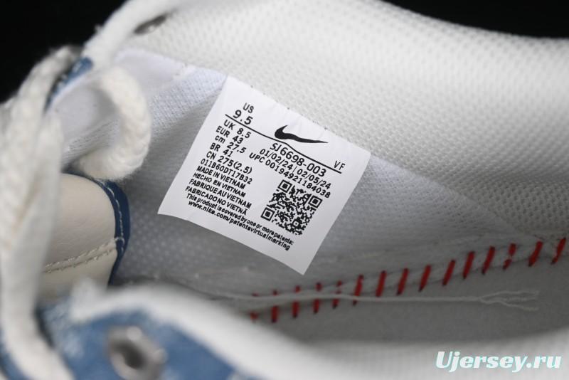 Nike Air Force 1 '07 Low Levi's Denim Collaboration - Light Blue Denim Low-Top Casual Sneakers - SJ6698-003