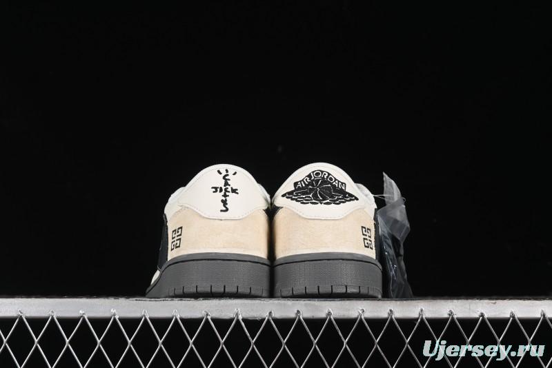 Nike Travis Scott x Fragment Design x Air Jordan 1 Low OG SP AJ1 Low Top Casual Sneakers - CF3688-030