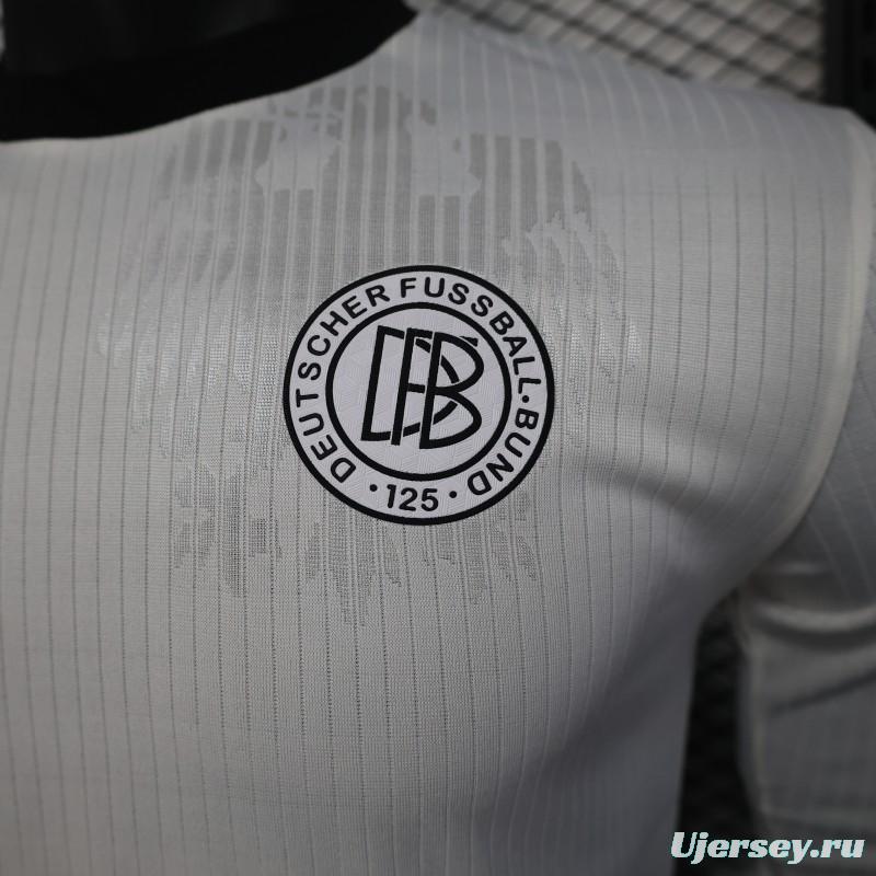Player Version 2025 Germany Home Long Sleeve 125Th Anniversary Jersey