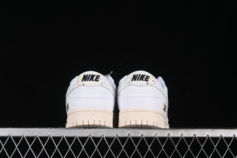 Nike SB Dunk Low Gucci Collaboration - Ink Splatter White Swoosh Anniversary Custom Low-Top Casual Sneakers - FC2025-305