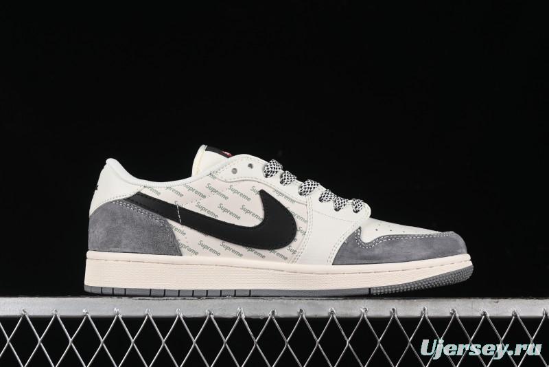 Nike Travis Scott x Fragment Design x Air Jordan 1 Low OG SP AJ1 Supreme Collaboration - XY2688-120