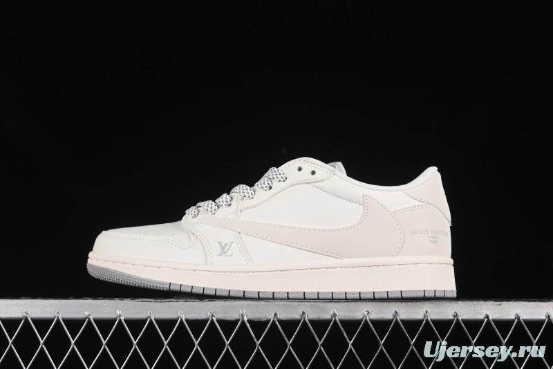 Nike Travis Scott x Fragment Design x Air Jordan 1 Low OG SP AJ1 LV Collaboration - XZ1268-002