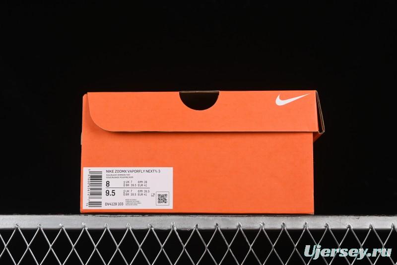 Nike ZoomX Vaporfly NEXT% 3 Marathon Series Foam Lightweight Cushioned Running Shoes - DV4129-103