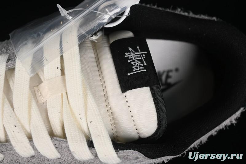 Nike SB Dunk Low Stussy Series - Battle Grey Black Hook Anniversary High-End Custom Low-Top Casual Skate Shoes - MM1089-027