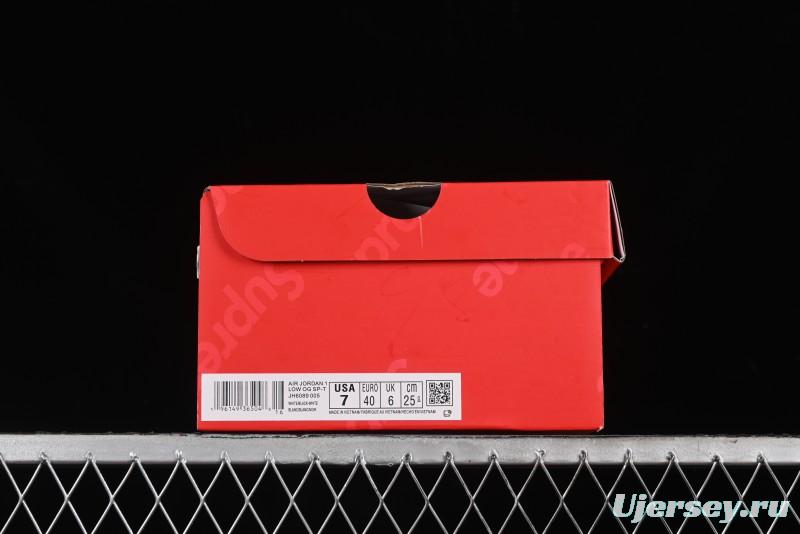 Nike Travis Scott x Fragment Design x Air Jordan 1 Low OG SP AJ1 Supreme Collaboration - JH6089-005