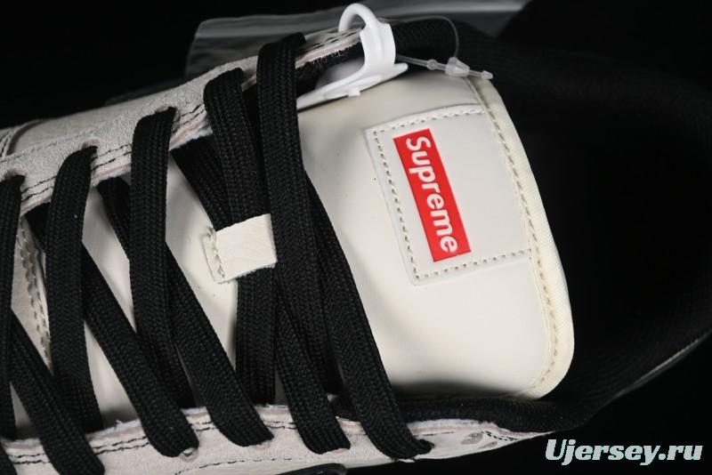 Nike SB Dunk Low SUP Collaboration - Gray White Black Swoosh Anniversary High-End Custom Low-Top Casual Skate Shoes - MM1089-019