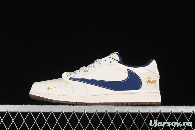 Nike Travis Scott x Fragment Design x Air Jordan 1 Low OG SP AJ1 Retro Sneakers - XY2688-121