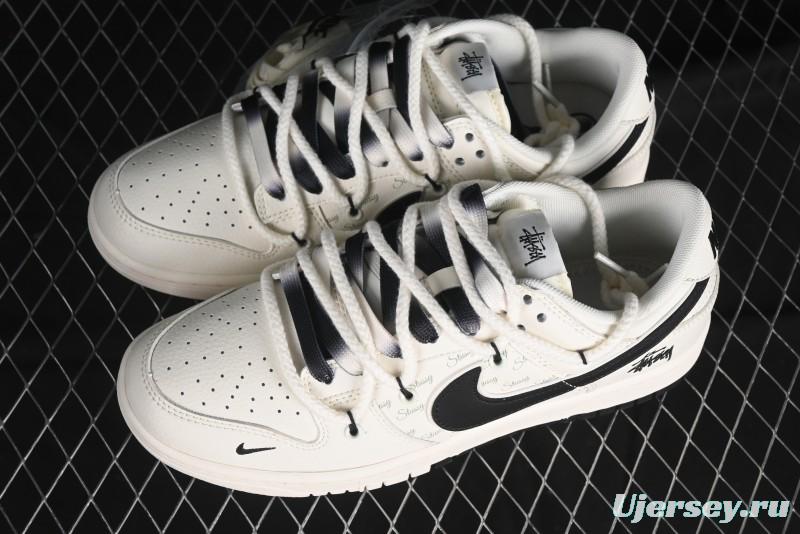 Nike SB Dunk Low Stussy Anniversary Custom Low-Top Casual Skate Shoes - SJ2068-297
