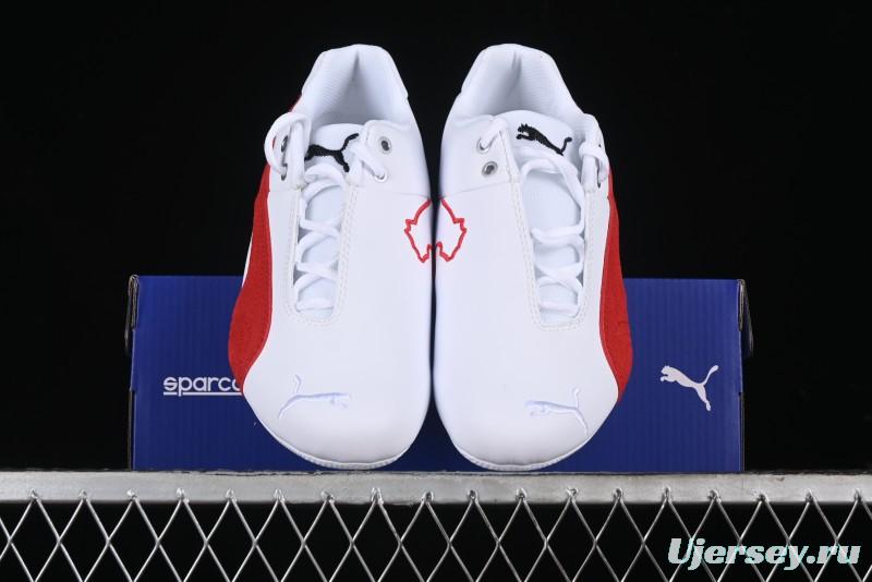 Puma Sparco Future Round Toe Lace-Up Leather Fabric Low-Top Lifestyle Casual Shoes - 308585-02