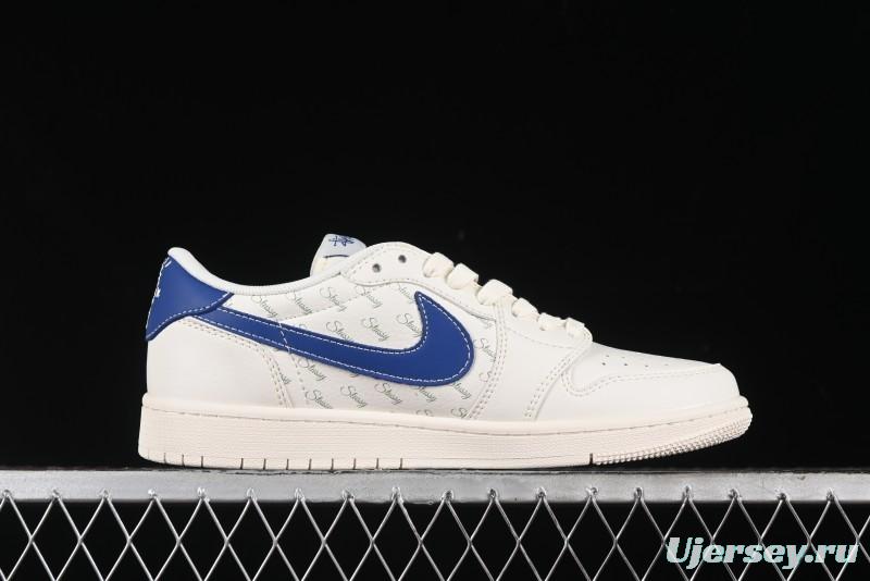 Nike Travis Scott x Fragment Design x Air Jordan 1 Low OG SP AJ1 Retro Sneakers - SJ2068-117