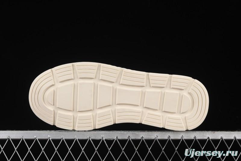 ECCO Street Light Series Autumn Platform Round Toe Versatile Casual White Sneakers 63311901002