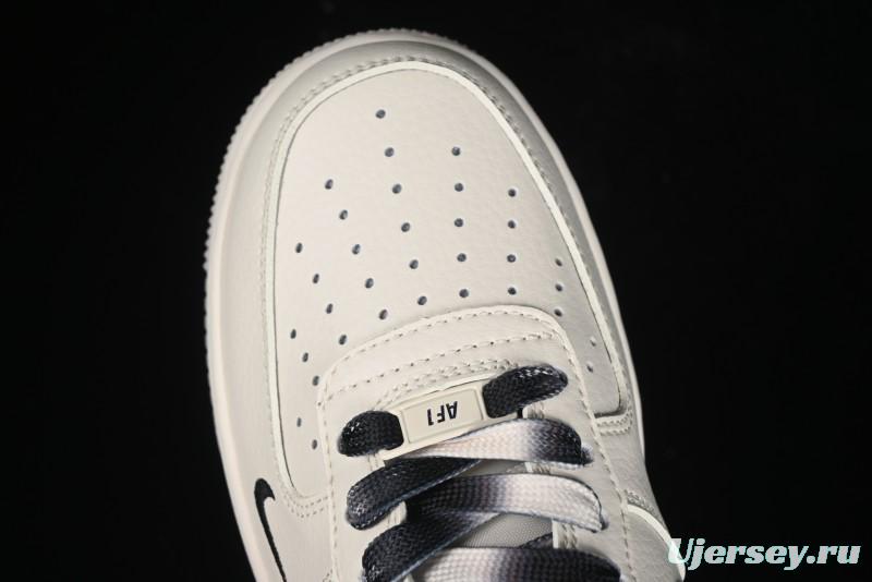 Nike Air Force 1 '07 Low Supreme Collaboration - White Black Two-Tone Low-Top Casual Sneakers - BB7577-217