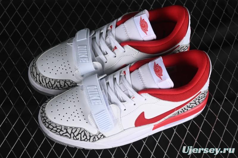 Nike Air Jordan Legacy AJ312 Low Sneakers with Triple Strap Design - FQ7827-106