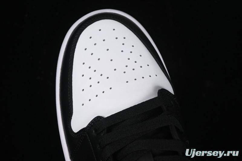 Nike Air Jordan 1 Low Retro Basketball Shoes in Black and White - 553558-043