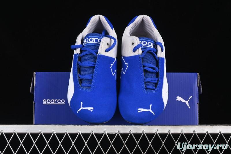 Puma Sparco Future Round Toe Lace-Up Leather Fabric Low-Top Lifestyle Casual Shoes - 307936-02