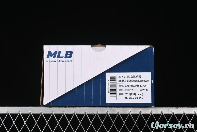 New York Yankees MLB Bigball Chunky Window Croco Thick Sole Casual Running Shoes - 3ASHBLA4N07WHS