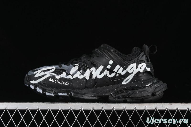 Balenciaga Track Sneaker with Transparent Heel Strap - WTRHW1090