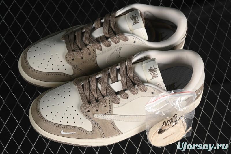 Nike Travis Scott x Fragment Design x Air Jordan 1 Low OG SP AJ1 Retro Sneakers - JH6089-001