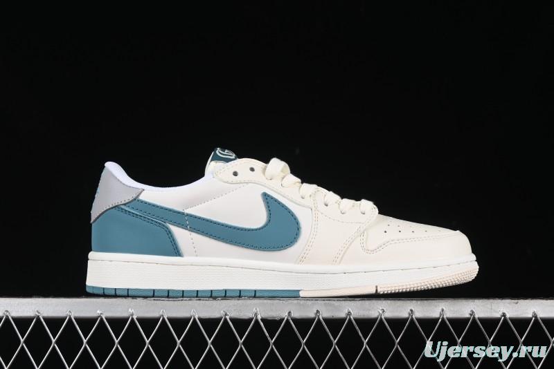 Nike Travis Scott x Fragment Design x Air Jordan 1 Low OG SP AJ1 Retro Sneakers - LJ5188-022