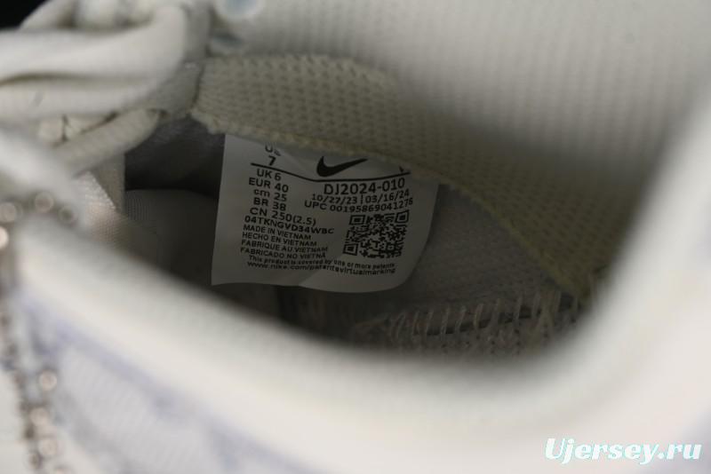 Nike SB Dunk Low LV Collaboration - Purple Denim with White and Purple Swoosh Anniversary High-End Custom Low-Top Casual Sneakers - DJ2024-010