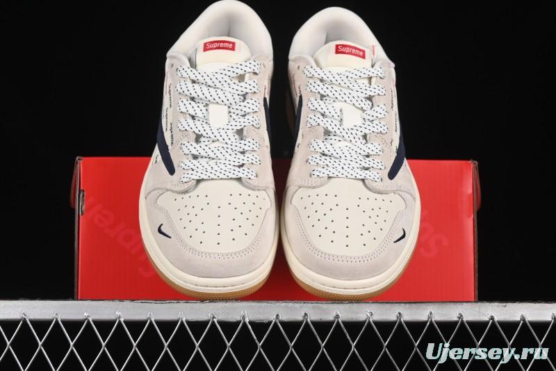 Nike Travis Scott x Fragment Design x Air Jordan 1 Low OG SP AJ1 Supreme Collaboration - JH6088-613