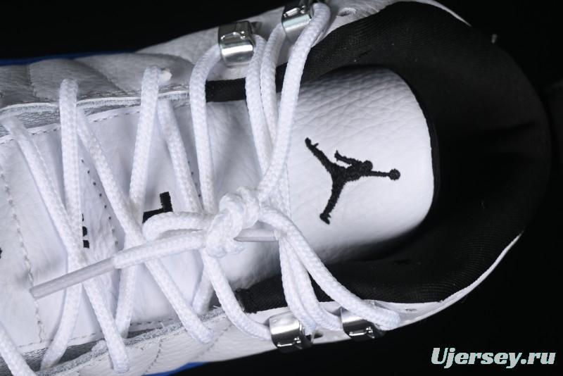 Nike Air Jordan 12 Retro Basketball Shoes in White and Blue - CT8013-140