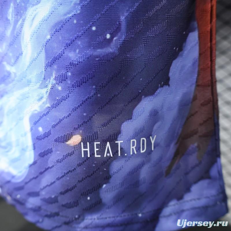 Player Version 2025 Japan NA ZHA Black with Fire & Ice Warrior Jersey