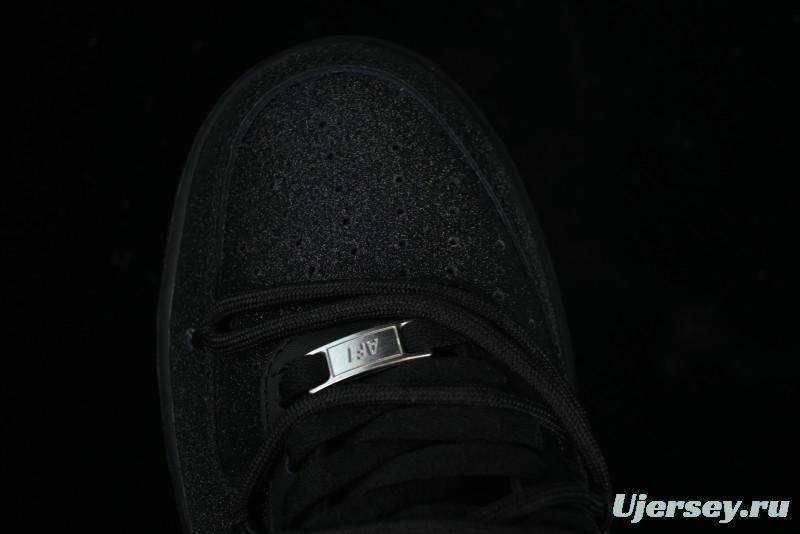 Nike Air Force 1 '07 Low Cleanfit Custom Official Bestseller Black Blue Starry Sky Full Diamond Casual Sneakers - ZH0316-042