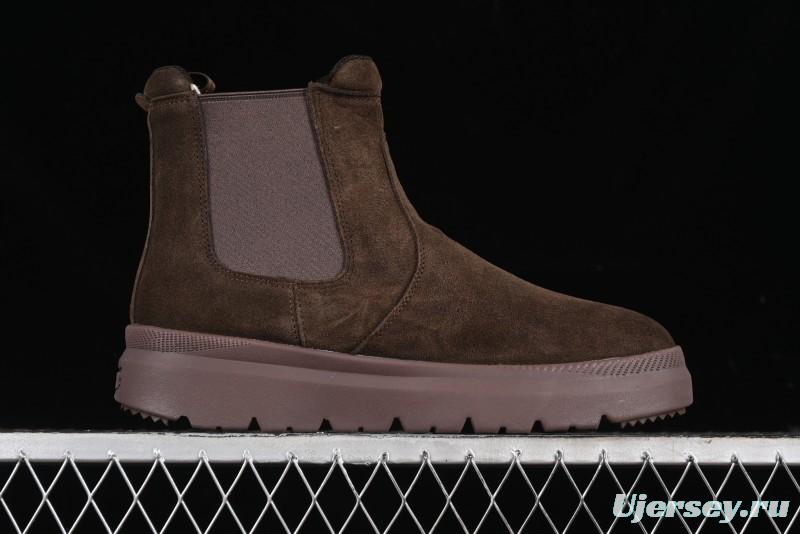 UGG Burleigh Chelsea Winter Boots for Men with Lightweight Anti-Slip Sole and Genuine Wool Leather - 1152050