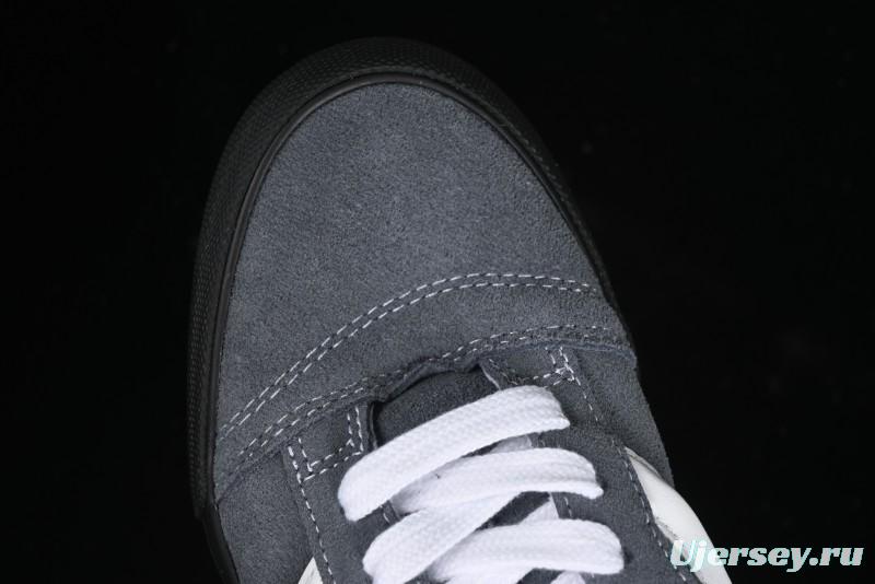 Vans Knu Skool Dark Grey Black Sole Versatile Casual Slip-Resistant Cushioned Platform Sneakers - VN000D22PWT