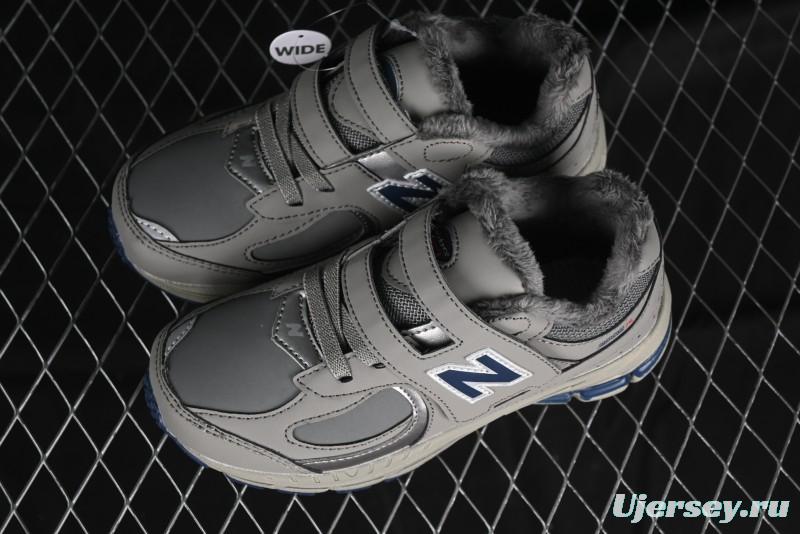 New Balance 2002R Series Hook & Loop Kids Shoes with Fleece Lining - PV2002RA