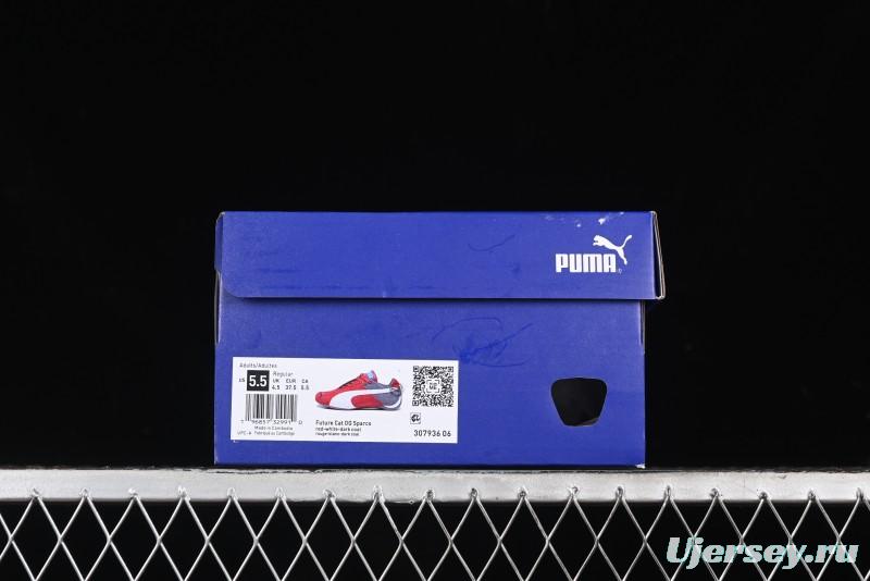 Puma Sparco Future Round Toe Lace-Up Leather Fabric Low-Top Lifestyle Casual Shoes - 307936-06