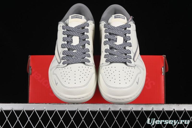 Nike Travis Scott x Fragment Design x Air Jordan 1 Low OG SP AJ1 Supreme Collaboration - CH6336-011