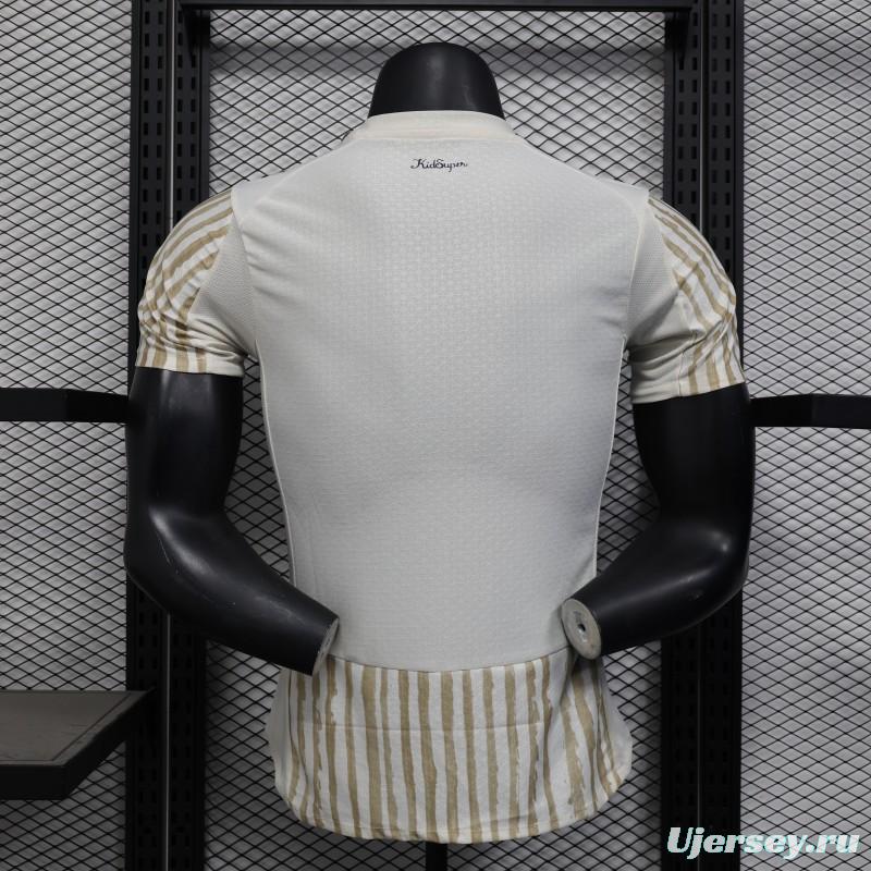 Player Version 25/26 Al Hilal White with Gold Stripes Jersey