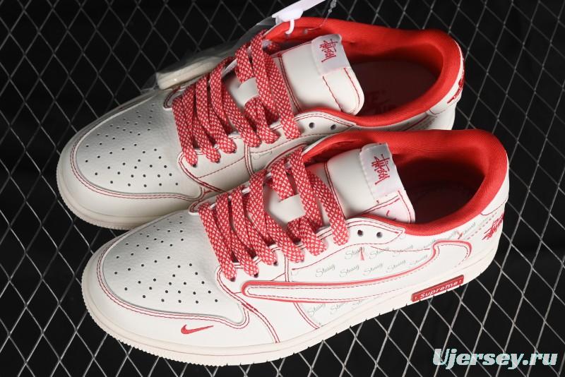 Nike Travis Scott x Fragment Design x Air Jordan 1 Low OG SP AJ1 Supreme Stussy Collaboration - SJ2