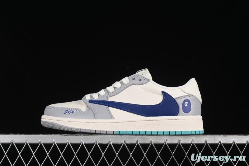 Nike Travis Scott x Fragment Design x Air Jordan 1 Low OG SP AJ1 Bape Collaboration - LJ5188-021