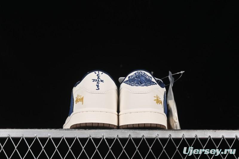 Nike Travis Scott x Fragment Design x Air Jordan 1 Low OG SP AJ1 Retro Sneakers - XY2688-121