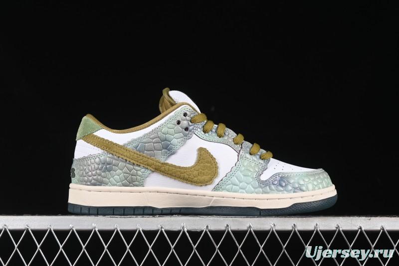 Nike Alexis Sablone x SB Dunk Low Reptile SB Low Top Casual Skate Shoes - HJ3386-300