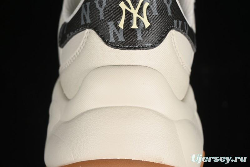 New York Yankees MLB Bigball Chunky Embo Monogram Thick Sole Sandals - 3ASHBEM4N50IVS