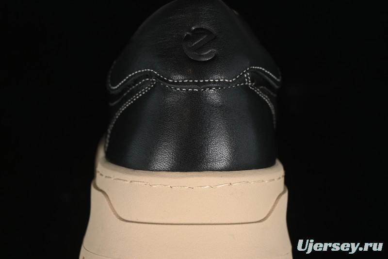 Ecco Street Light Series Autumn Height-Increasing Round-Toe Versatile Casual White Sneakers - 63311901001