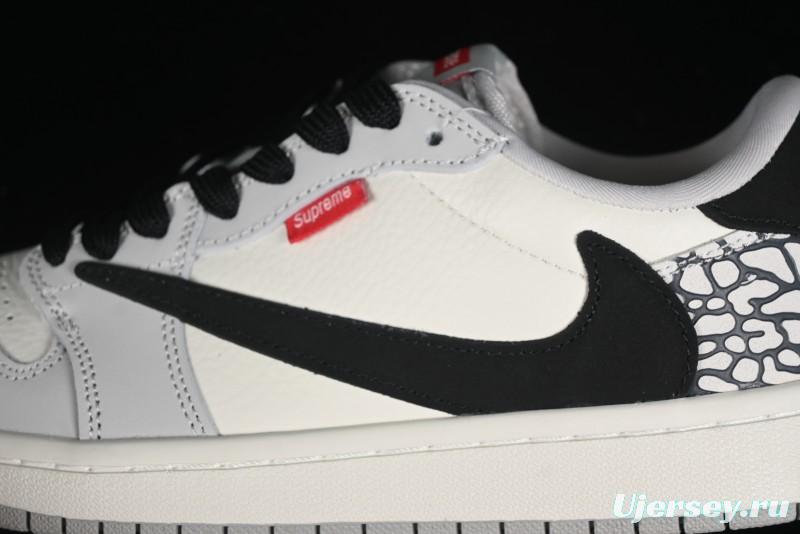 Nike Travis Scott x Fragment Design x Air Jordan 1 Low OG SP AJ1 Supreme Collaboration - JH6089-003