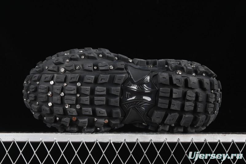 Balenciaga Defender Rubber Platform Sneakers Low-Top Combat Outdoor Shoes with Studded Design and Exaggerated Tire Tread Sole - W2RAG1081