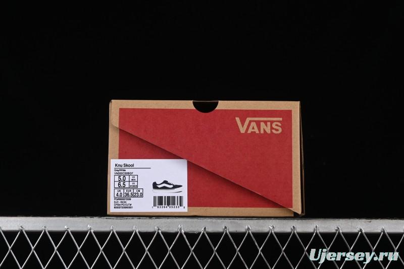 Vans Classics Knu Skool Full-Grain Leather Retro Sneakers - VN000CS0BGF