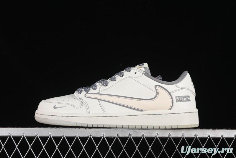 Nike Travis Scott x Fragment Design x Air Jordan 1 Low OG SP AJ1 Supreme Collaboration - CH6336-011