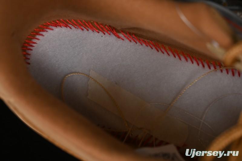 Nike Supreme x Air Force 1 Low Casual Sneakers in Wheat Suede with Full-Length Air Cushion - DN1555-200