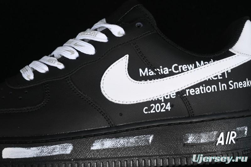 Nike Air Force 1 '07 Low Graffiti White Black Casual Sneakers - CW2288-017